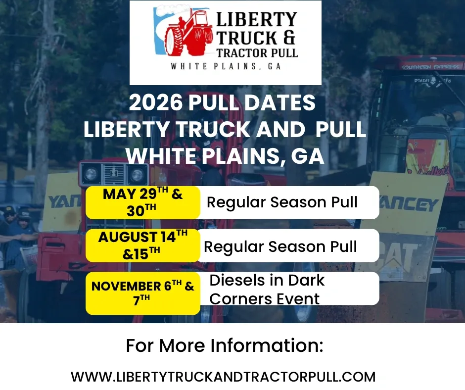 Liberty Truck and Tractor Pull 2026 Schedule Flyer